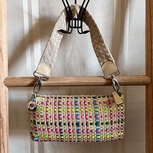 The SAK Woven Satin Ribbon Shoulder Bag